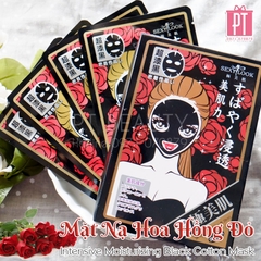 Mặt Nạ Hoa Hồng Đỏ Sexylook Intensive Moisturizing Black Cotton Mask 5pcs