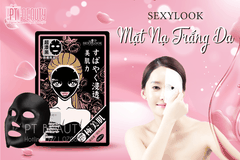 Mặt Nạ Sexylook Hoa Hồng Viền Hồng - Sexylook Intensive Whitening Black Mask 5pcs