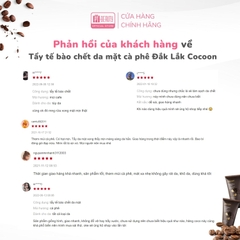 Tẩy da chết mặt cà phê Đắk Lắk Cocoon cho làn da mềm mịn và rạng rỡ 150ml