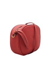 Túi đeo chéo nữ ELMI da bò thật cao cấp màu đỏ EB297
