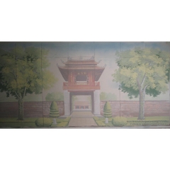 Tranh sứ ghép : Văn Miếu