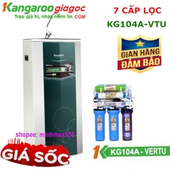 KG104A-VTU, Máy lọc nước 7 lõi kangaroo KG104A VTU có tủ ( dòng A-bơm hút sâu)