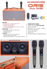 LOA KÉO MINI XÁCH TAY KARAOKE DI ĐỘNG ORIS TH-555