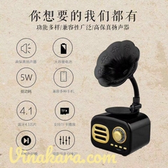 Loa Bluetooth Yido FT05 - Máy phát nhạc hộp gỗ cổ điển - Hàng nhập khẩu chính hãng - Bảo hành 1 tháng