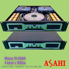 Cục đẩy công suất ASAHI 2U 4 kênh A2x1800Plus, nguồn xuyến, 29kg