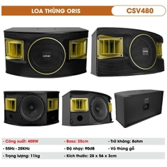 Loa Karaoke Oris CSV480, Bass 25cm, 400w