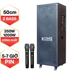 Loa Kéo Di Động Acnos BeatBox KB82 ( 5 tấc đôi, bass 50cm x2)