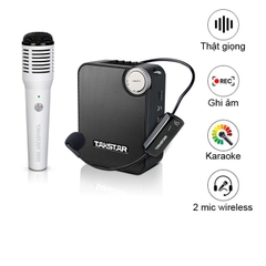 Máy Trợ Giảng Takstar E500w | Cs 20w, 2 Mic