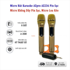 Micro đa năng Karaoke AZpro AZ 236 Pin Sạc