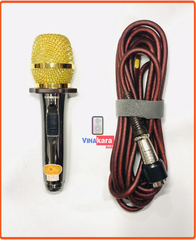 Micro dây Sunrise S-318. Chống hú tốt - Hát karaoke hay, giọng nhẹ như ca sĩ - Hàng chính hãng