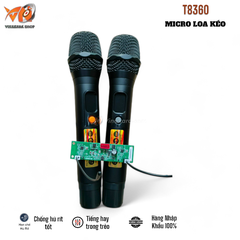 Micro loa kéo kèm bo T8360 chống hú, led