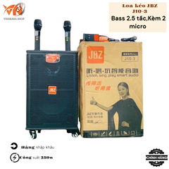 Loa kéo JBZ J10-3 - Loa kéo di động bass 2.5 tấc - Kèm 2 micro không dây