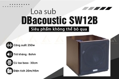 Loa Sub điện DBAcoustic SW12B , Bass 30cm, 250w