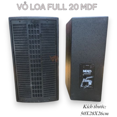 Vỏ loa full 20 2 tấc 2 way, MDF |VLF-08