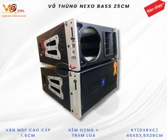 Vỏ thùng loa Array bass 25cm, 2 tấc rưỡi