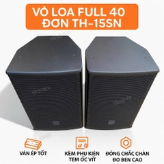 Vỏ loa full 40 đơn TH-15SN ván ép cao cấp, Sơn nhựa, tặng kèm phụ kiện
