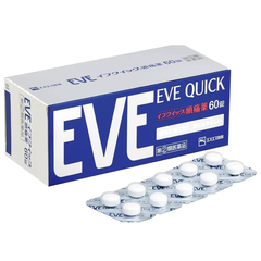 Viên uống giảm đau hạ sốt Eve Quick 60 viên - Hàng Nhật nội địa