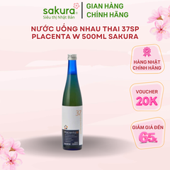 Nước Uống Nhau Thai 37SP Placenta W 500ml Sakura - Hàng Nhật nội địa