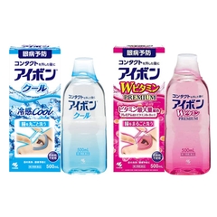 Nước Rửa Mắt Eyebon W Vitamin Kobayashi Premium (dành cho người dùng kính áp tròng) - Hàng Nhật nội địa