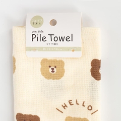 Khăn mặt cotton 2 lớp mẫu gấu 28x70cm - Hàng Nhật nội địa