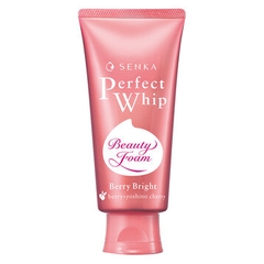 Sữa Rửa Mặt Senka Perfect Whip Berry Bright Làm Sạch Sâu & Dưỡng Sáng Hồng Da 100g