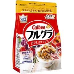 Calbee ngũ cốc trái cây tổng hợp 750g ( màu đỏ)- Hàng Nhật Nội Địa