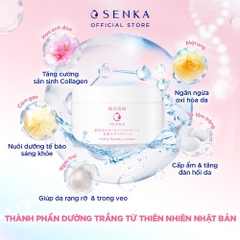 Kem dưỡng trắng nâng tông 3in1 Senka White Beaty Cream 100gr- Hàng Nhật nội địa