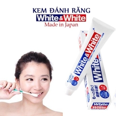 (Big Sale) Kem đánh răng người lớn White and White 150g  - Hàng Nhật nội địa