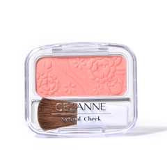 Phấn má hồng Cezanne Natural Cheek hộp 4g kèm cọ ( màu 10 hồng cam ) - Hàng Nhật nội địa