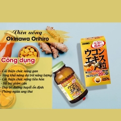 Viên uống nghệ 3 mùa Okinawa Orihiro 420 viên - Hàng Nhật nội địa