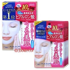 Mặt nạ siêu cấp ẩm Kose White Collagen Q10 hộp 5 miếng - Hàng Nhật nội địa