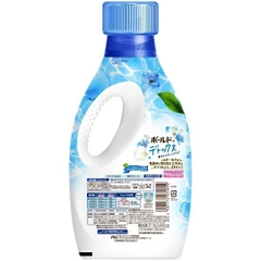 Nước giặt xả 2 in 1 Bold P&G chai 850g màu xanh Detox - Hàng Nhật nội địa