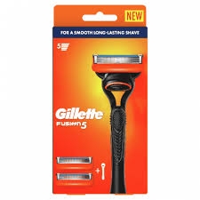 Set dao cạo râu Gillette Fusion 5 lưỡi kép ( 1 thân + 2 đầu thay) mẫu 3 và mẫu 4 - Hàng Nhật nội địa