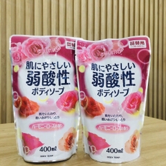 Sữa tắm hương hoa hồng, cây cỏ 400ml - Hàng Nhật nội địa