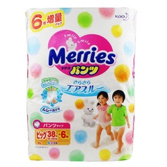 Bỉm Merries quần XL38+6