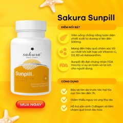 Viên uống chống nắng sinh học toàn thân Sakura Sunpill
