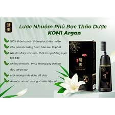 Dầu Gội Phủ Bạc Hữu Cơ Komi có kèm lược màu đen tự nhiên 350ml - Hàng Nhật Nội Địa