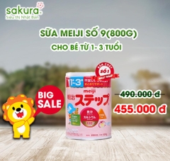 ( Big Sale) Sữa Meiji nội địa Nhật cho bé 1-3 tuổi (800g)