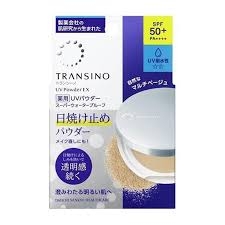 Phấn phủ Transino UV Powder EX siêu mịn, ngừa sạm nám, chống nắng - Hàng Nhật nội địa