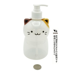 Chai đựng có vòi nhấn hình mèo (500ml) - Hàng Nhật nội địa