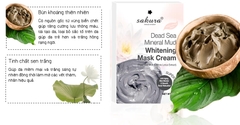 KEM TẮM TRẮNG BÙN KHOÁNG THIÊN NHIÊN VÀ TINH CHẤT SEN TRẮNG SAKURA DEAD SEA MINERAL MUD WHITENING MASK CREAM CHÍNH HÃNG CỦA NHẬT