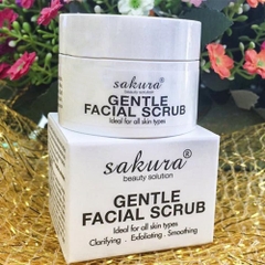 Kem Tẩy Tế Bào Chết Vùng Mặt Sakura Gentle Facial Scrub 30g - Hàng Nhật Nội Địa