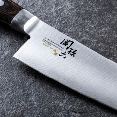 Dao cán gỗ Kitchen KAI- 16,5cm Kai Seki Magoroku Mokuren - Hàng Nhật nội địa
