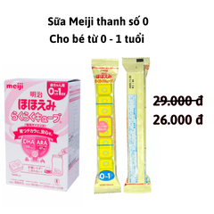 Sữa Meiji thanh số 0 - Hàng Nhật nội địa