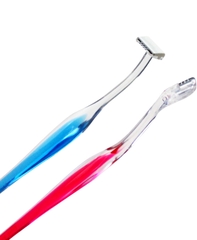 Set 2 dao cạo lông mày lưỡi ngẵn KAI - Hàng Nhật nội địa