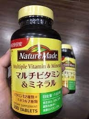 Viên uống bổ sung Vitamin tổng hợp và khoáng Nature Made 120 viên - Hàng Nhật Nội Địa