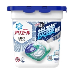 Viên giặt xả Ariel Bio Science 4D siêu sạch thơm Nhật Bản (hộp 12v) xanh dương - Hàng Nhật nội địa
