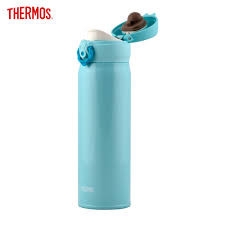 Bình nước giữ nhiệt Thermos Nhật Bản 500ml (màu xanh dương) nắp xoay - Hàng Nhật nội địa