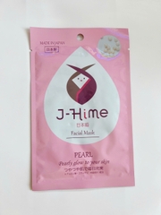 Mặt nạ dưỡng trắng và hồng da tinh chất ngọc trai J-Hime - Hàng Nhật nội địa