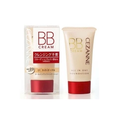Kem nền BB Cream Cezanne 40g SPF 23, PA++ màu 02 ochre tone tự nhiên - Hàng Nhật nội địa